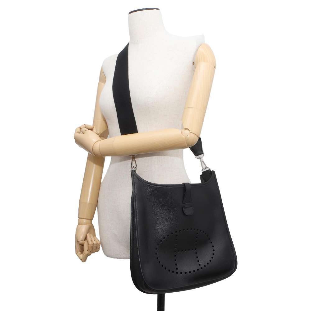 HERMES Evelyne2 Black Epsom Size PM