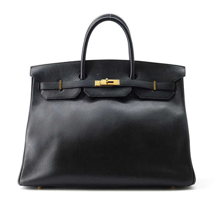 Hermes Birkin Black Ardennes Leather Size 40