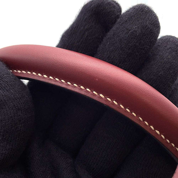 HERMES Kelly Sellier Rouge H Chamonix Leather Size 32