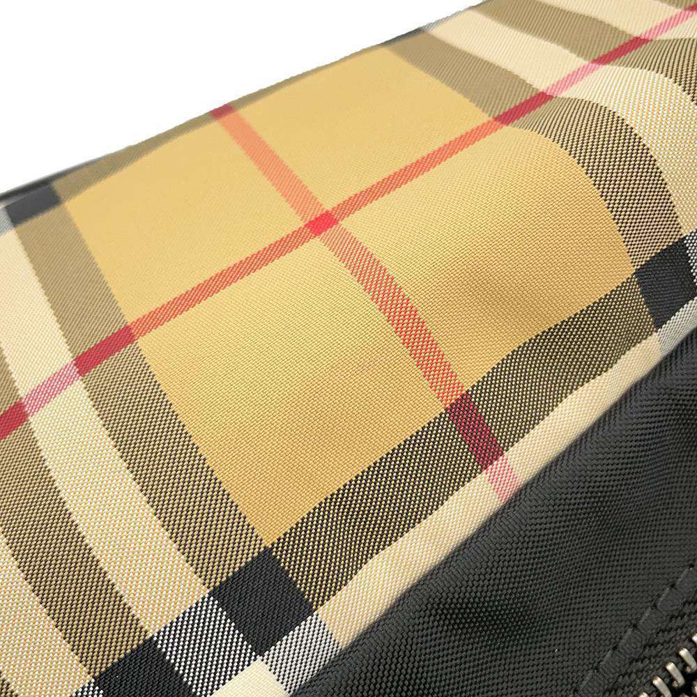 BURBERRY Vintage Check Waist Bag Black/Beige 8005416 Nylon Leather