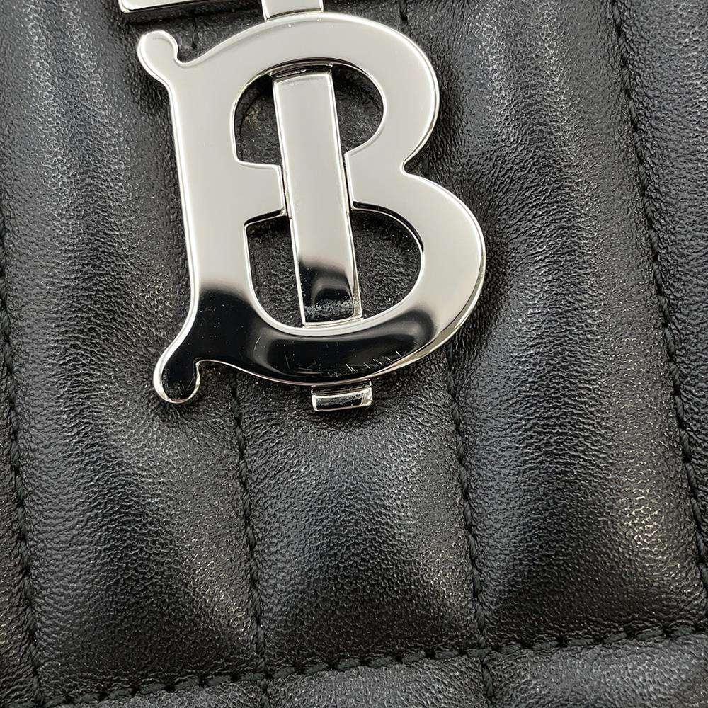 BURBERRY TB Logo Small Rolla Camera Bag Black 8064855 Lambskin
