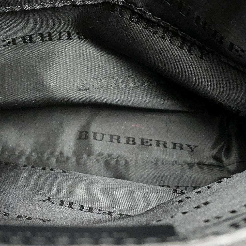BURBERRY Nova Check Shoulder Bag Black/Beige Nylon Leather