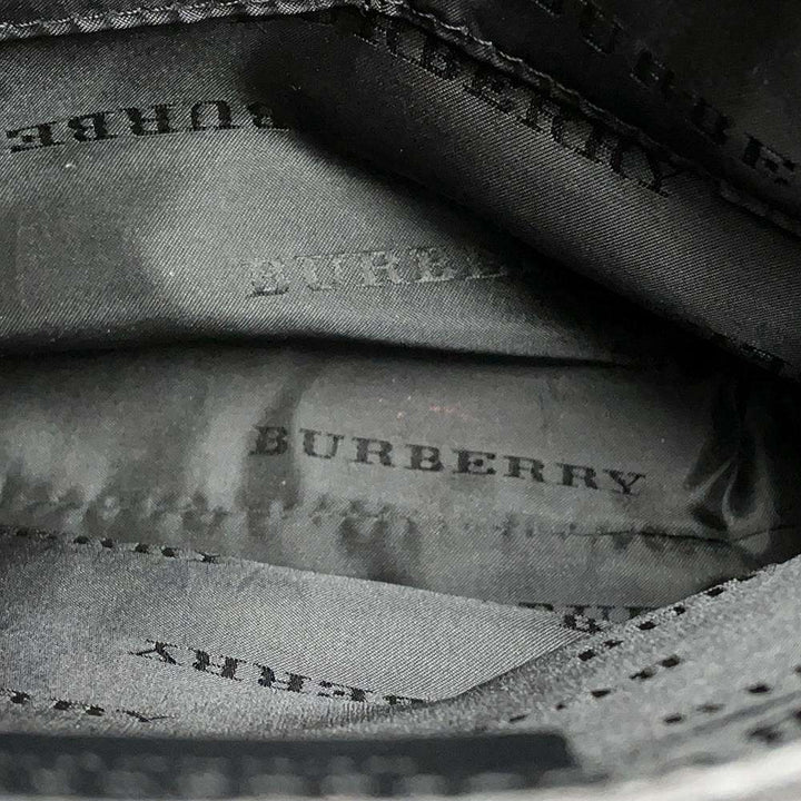 BURBERRY Nova Check Shoulder Bag Black/Beige Nylon Leather