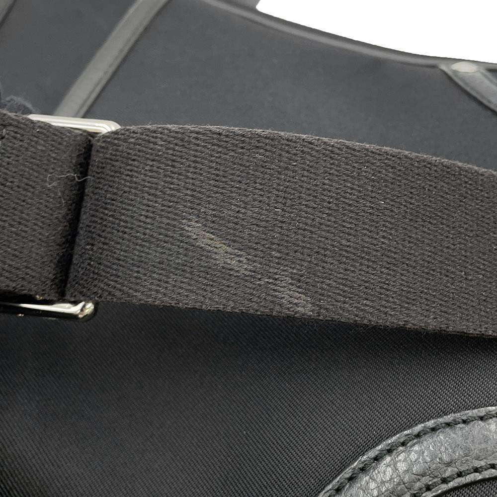 BURBERRY Nova Check Shoulder Bag Black/Beige Nylon Leather