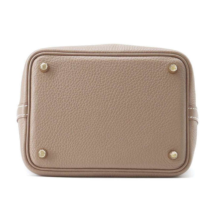 HERMES Picotin Lock Etoupe Taurillon Clemence Size PM