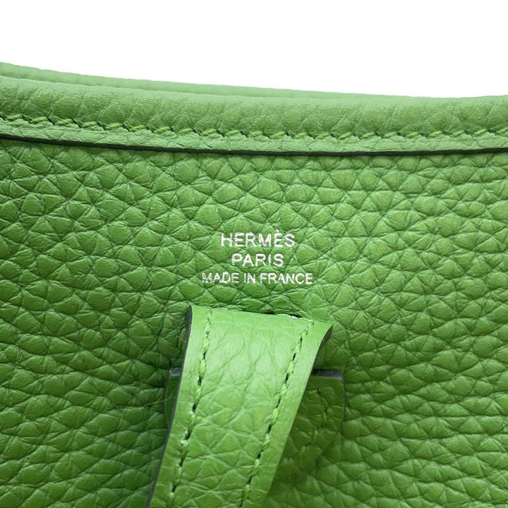 HERMES Evelyne Vert Yucca Taurillon Clemence Size TPM