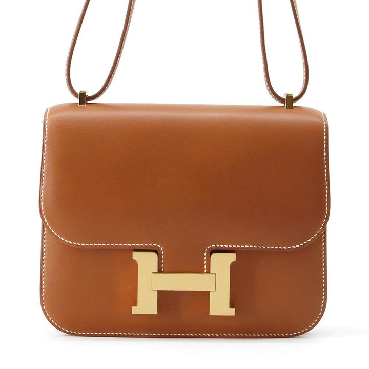 HERMES Constance3 Miroir Fove Barenia Leather Size Mini