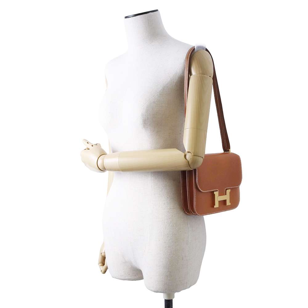HERMES Constance3 Miroir Fove Barenia Leather Size Mini