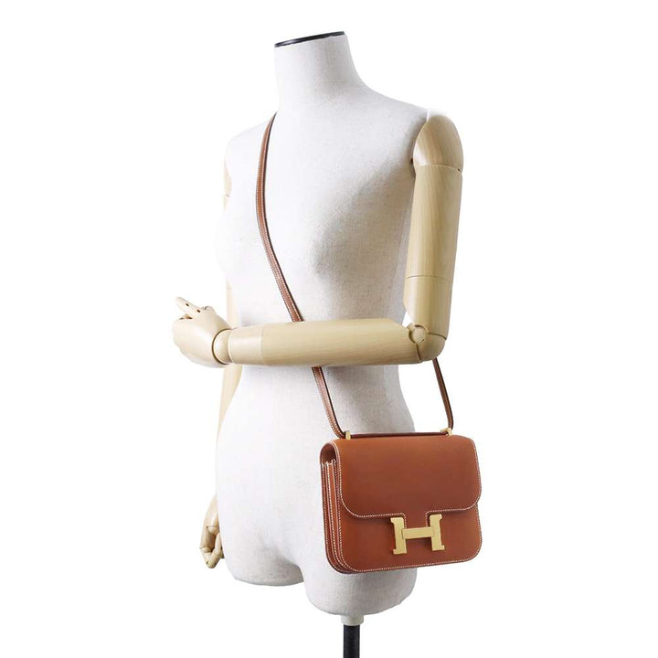 HERMES Constance3 Miroir Fove Barenia Leather Size Mini