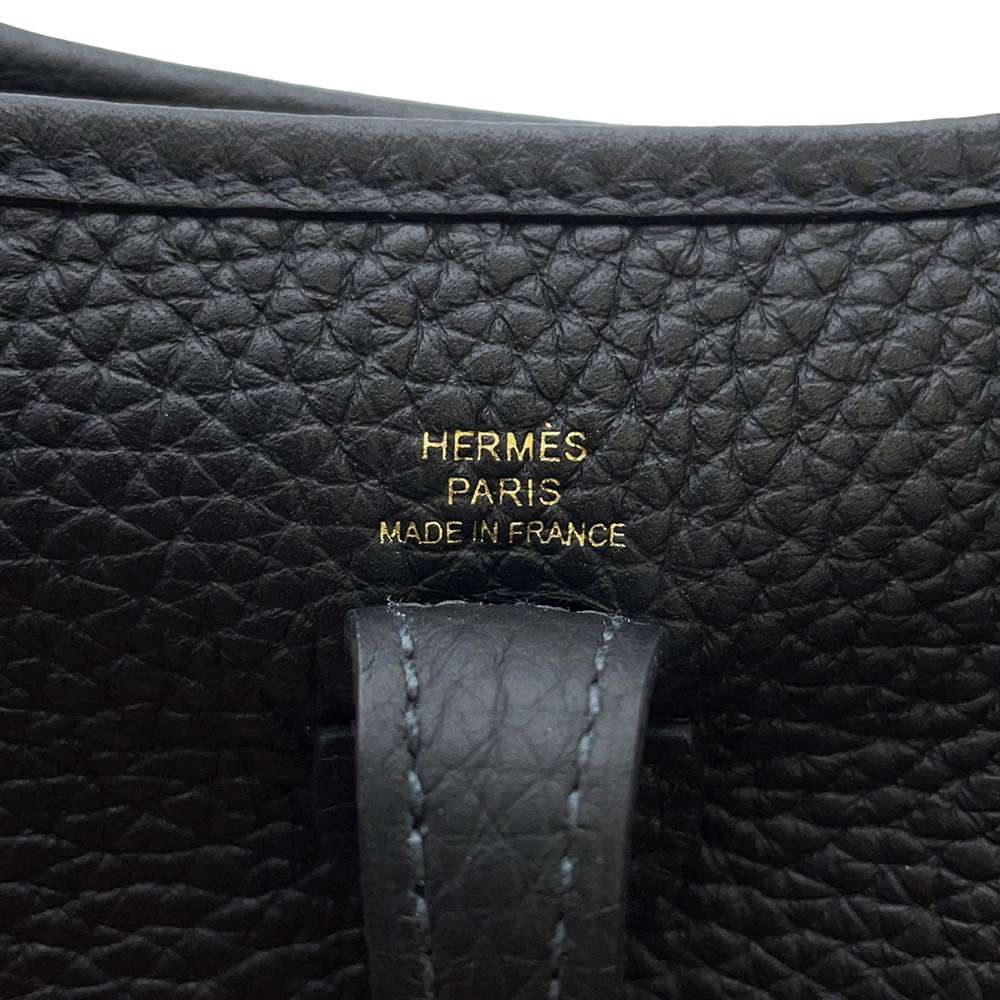 Hermes Evelyne Black Taurillon Clemence Size TPM