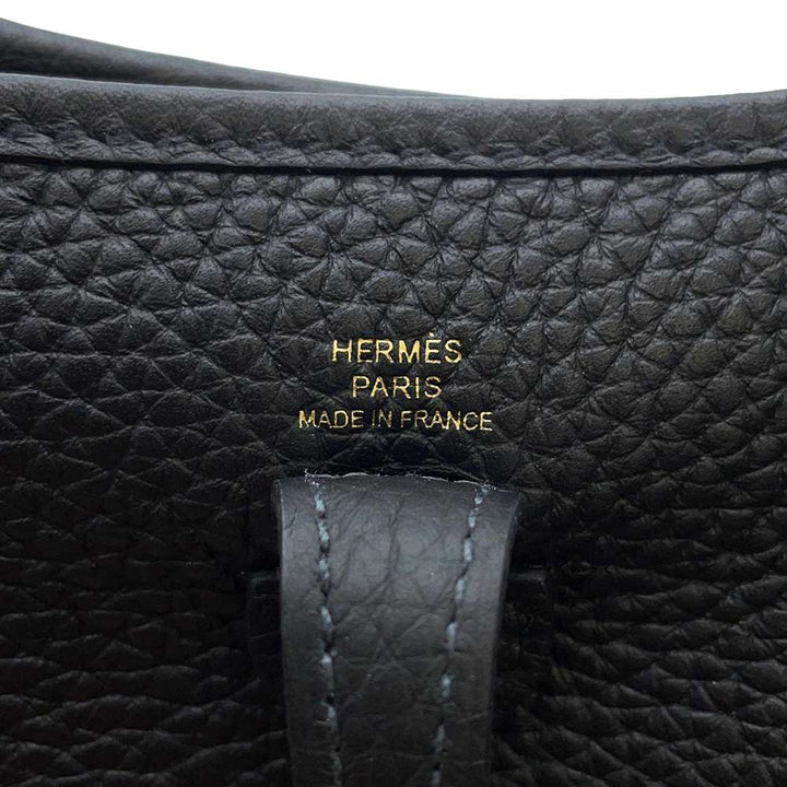 Hermes Evelyne Black Taurillon Clemence Size TPM