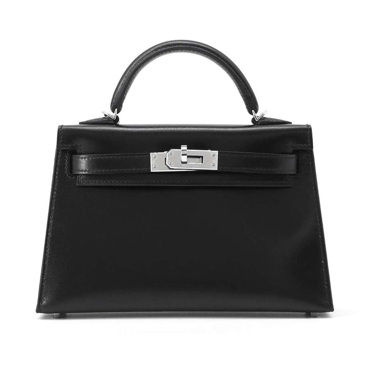 Hermes Mini kelly do Black Box Calf Leather