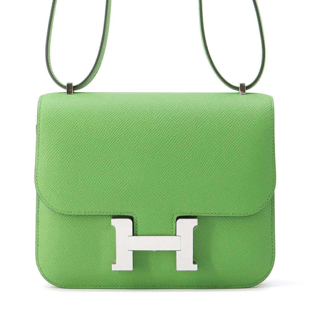 Hermes Constance3 Miroir Vert Yucca Epsom Size Mini