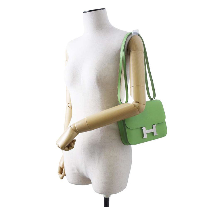 Hermes Constance3 Miroir Vert Yucca Epsom Size Mini