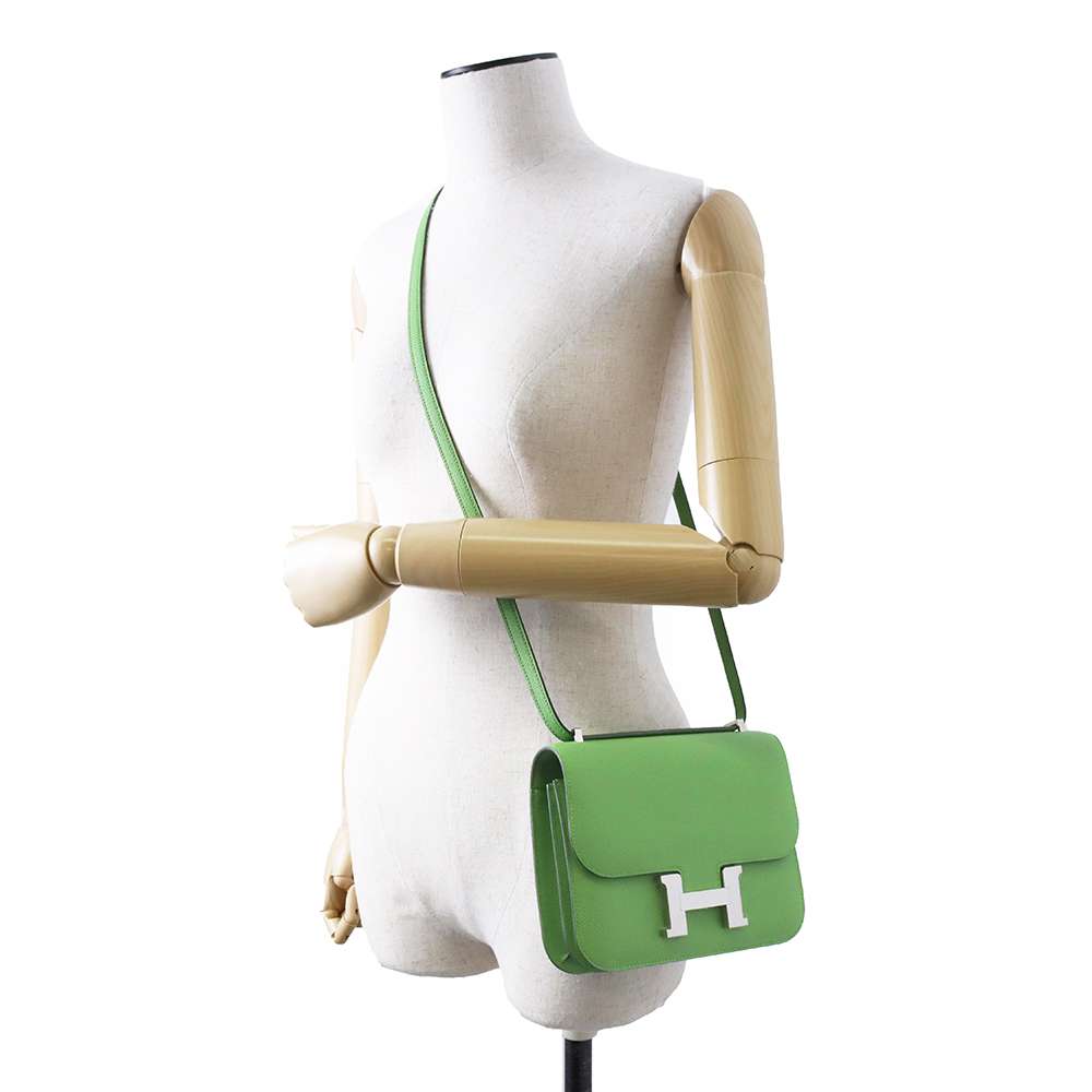 Hermes Constance3 Miroir Vert Yucca Epsom Size Mini
