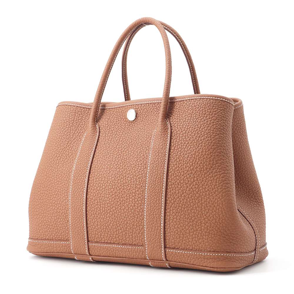 Hermes Garden Party Gold Negonda Leather Size TPM