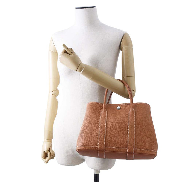 Hermes Garden Party Gold Negonda Leather Size TPM