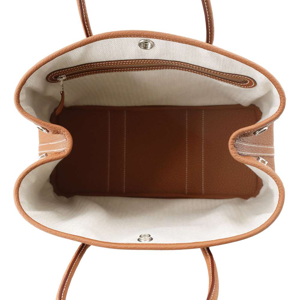 Hermes Garden Party Gold Negonda Leather Size TPM