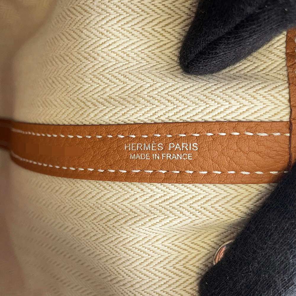 Hermes Garden Party Gold Negonda Leather Size TPM
