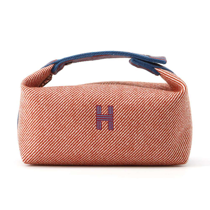HERMES Brid a Black tomet Canvas Size PM
