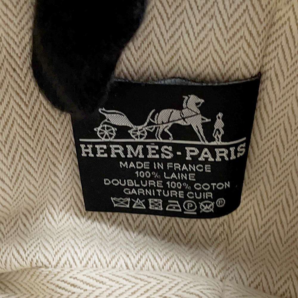 HERMES Brid a Black tomet Canvas Size PM