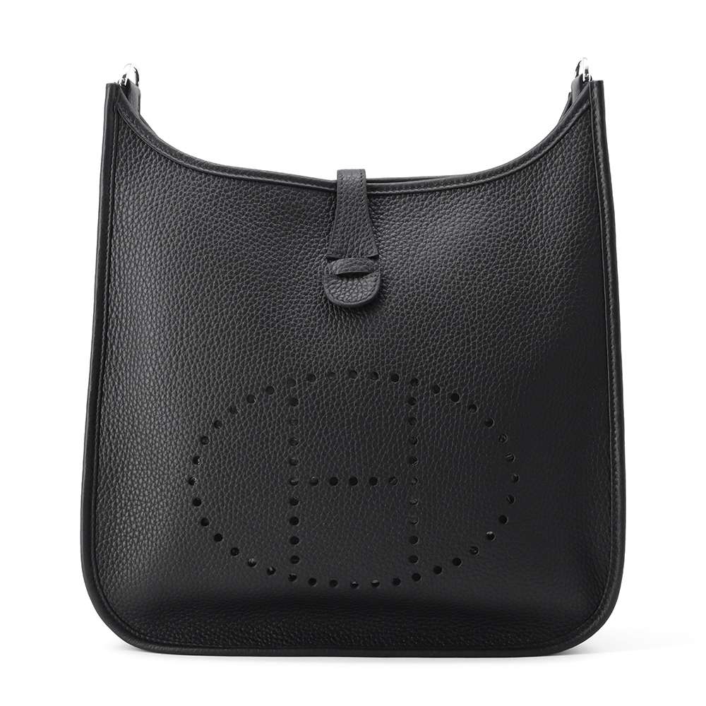 HERMES Evelyne3 Black Taurillon Clemence Size PM