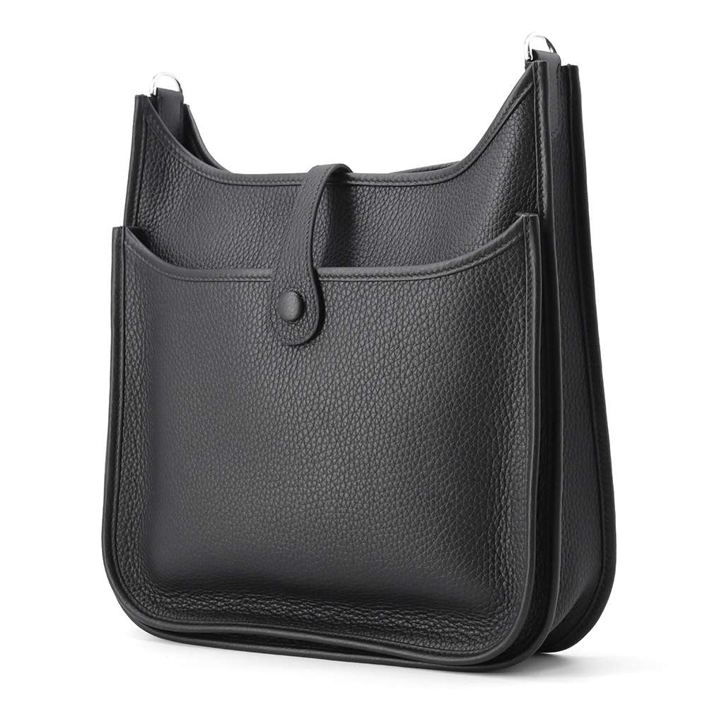 HERMES Evelyne3 Black Taurillon Clemence Size PM