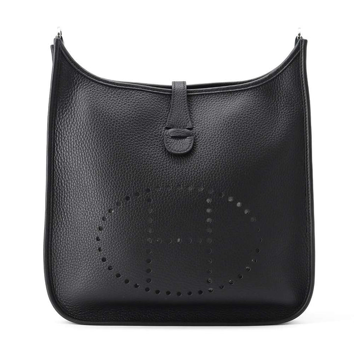 HERMES Evelyne3 Black Taurillon Clemence Size PM