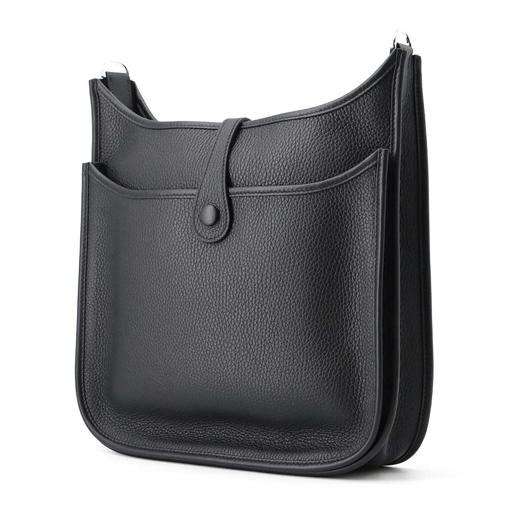 HERMES Evelyne3 Black Taurillon Clemence Size PM
