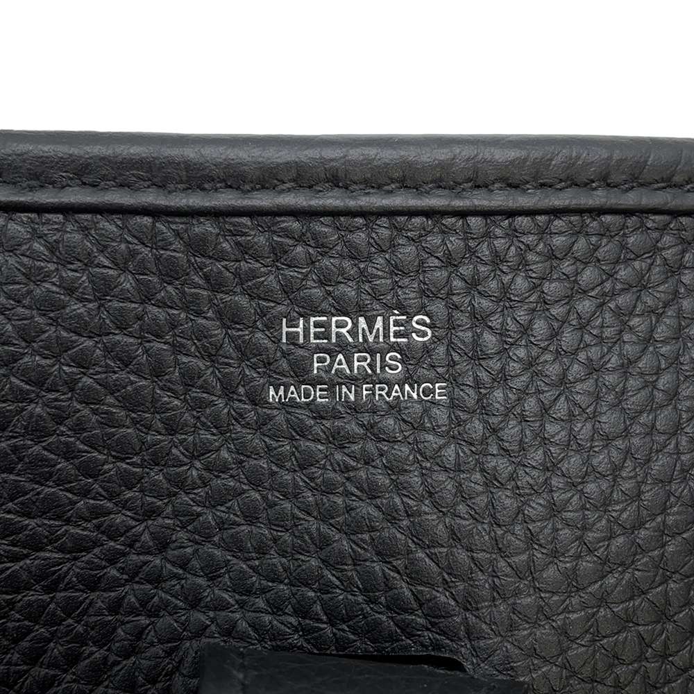 HERMES Evelyne3 Black Taurillon Clemence Size PM