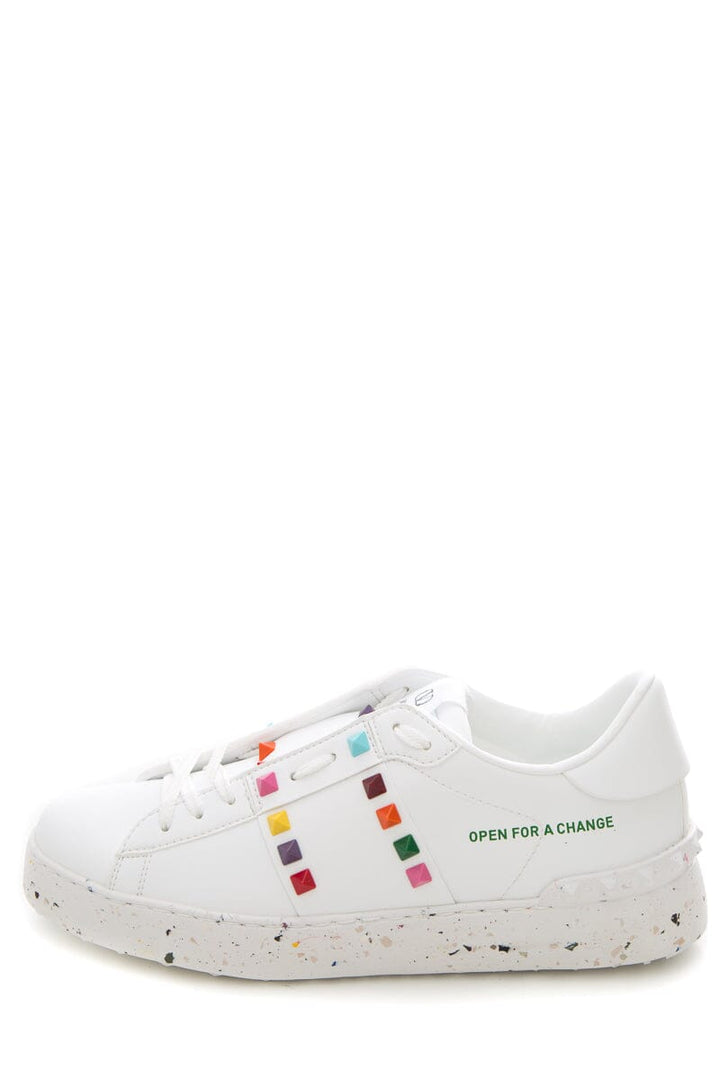 Valentino Open For A Change Rockstud Sneakers SZ 38.5