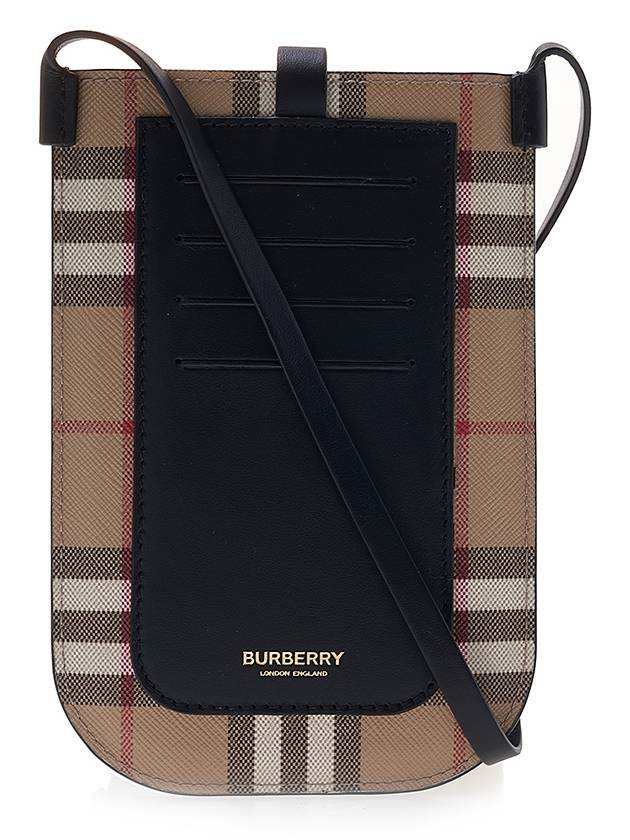 Burberry Vintage Check And Strap Phone Case Beige Black