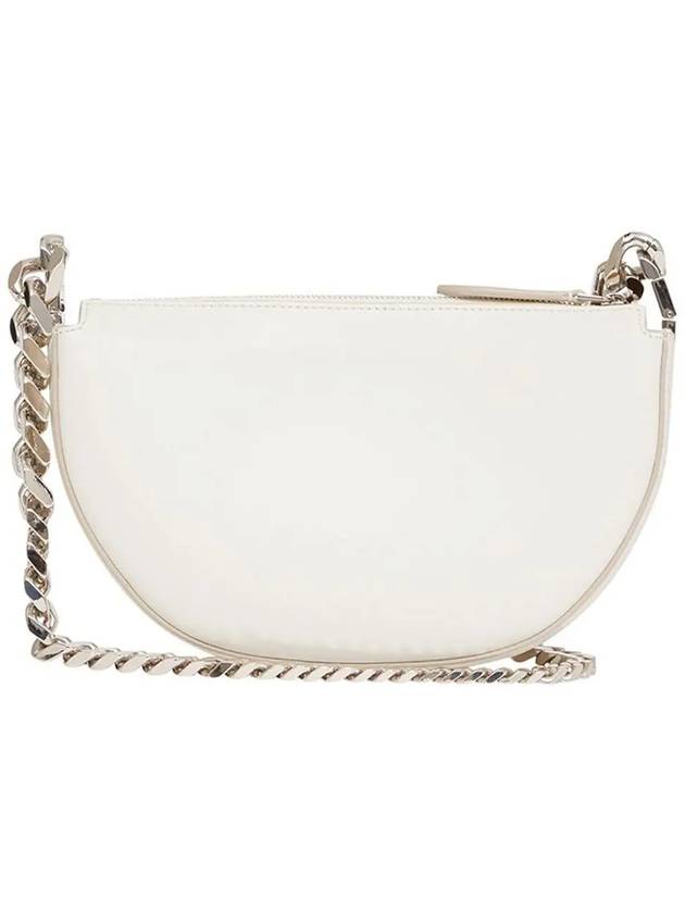 Burberry Olympia Zipper Chain Mini Shoulder Bag White