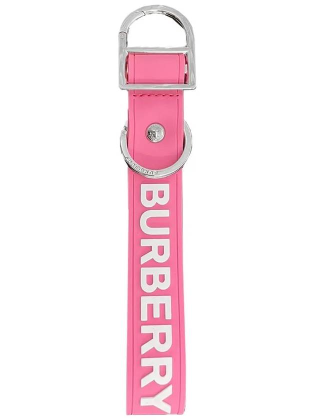 Burberry Logo Detail Key Ring Pink