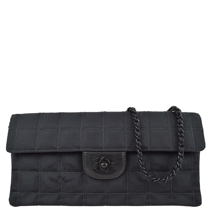 Top Quality Chanel 2000-2001 Black Jacquard New Travel Line East West