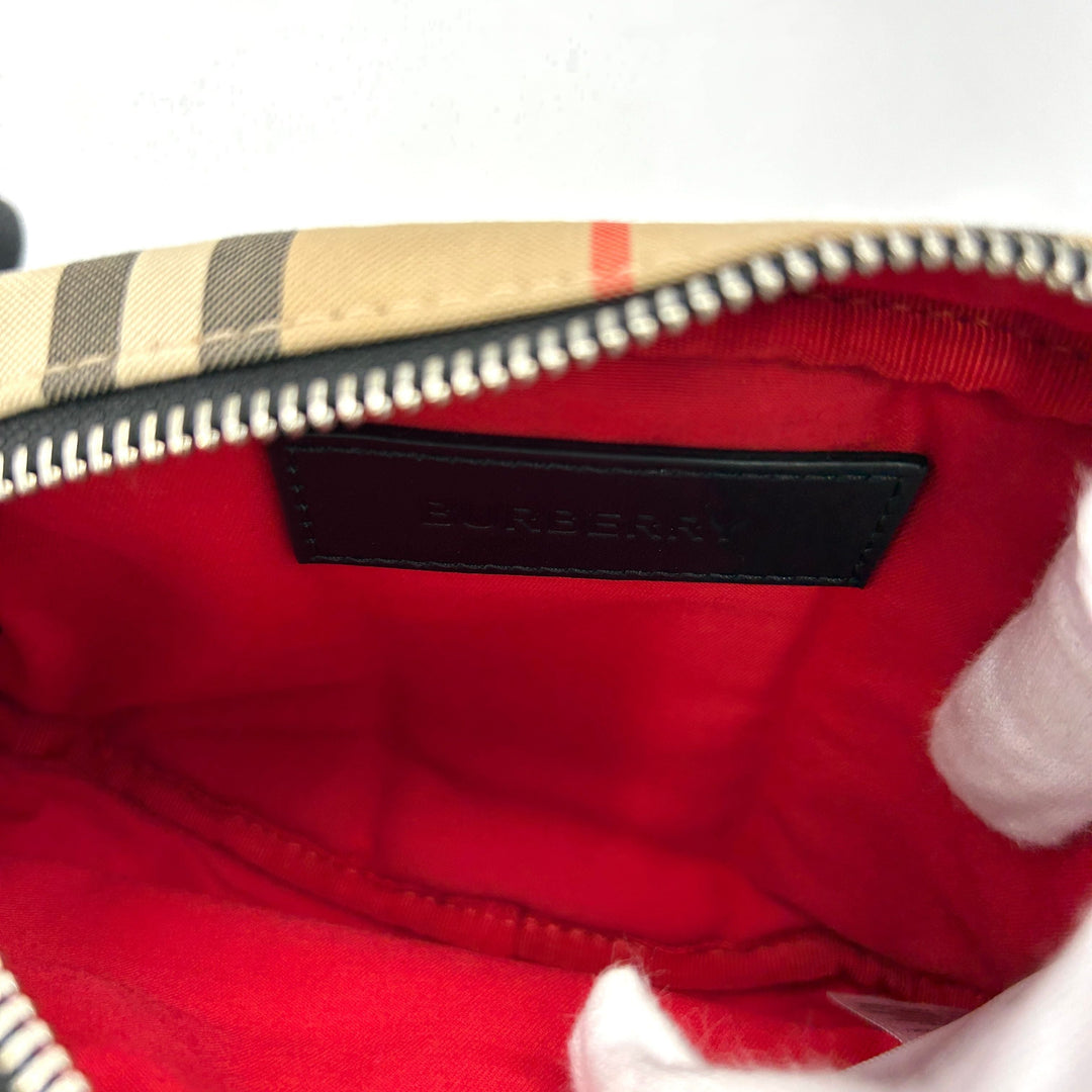 Burberry Nylon Vintage Check Small Cannon Bum Bag Archive Beige LA31345
