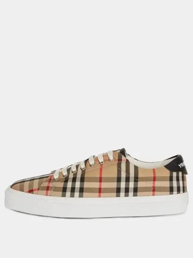 Top Quality Burberry Vintage Check Cotton Low Top Sneakers Beige