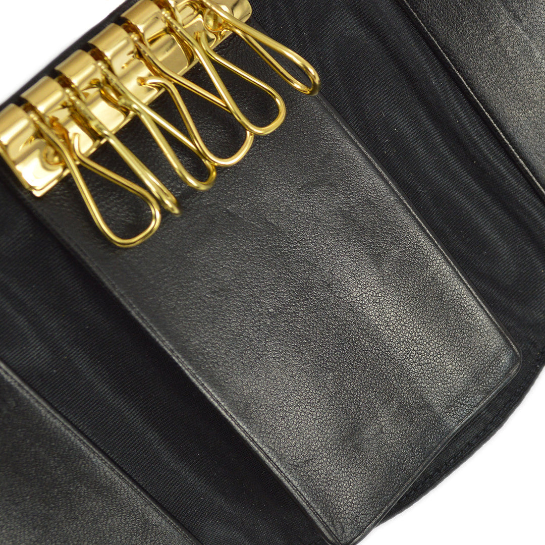 Top Quality Chanel 1997-1999 Key Case Black Lambskin Small New