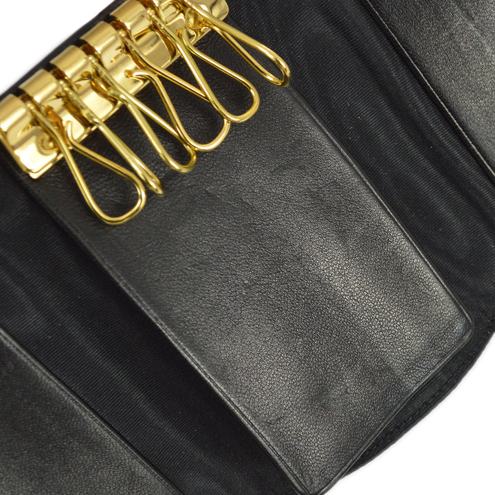 Top Quality Chanel 1997-1999 Key Case Black Lambskin Small New