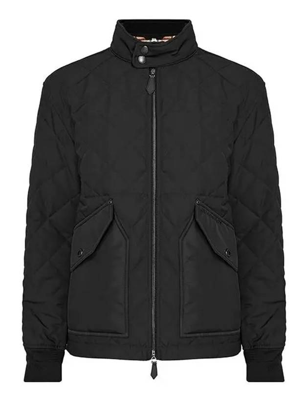 Burberry Diamond Quilted Thermoregulated Jacket Black