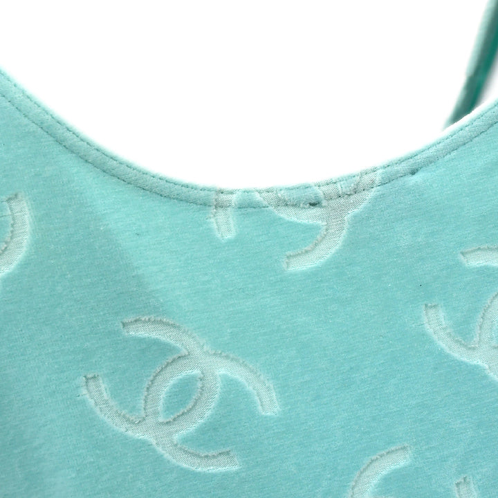 Top Quality Chanel Spring 1996 velvet CC-print dress #40
