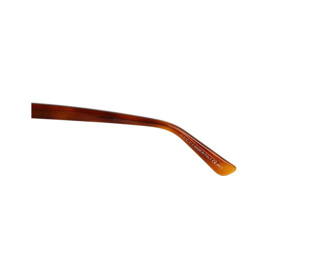 Gucci Women's  Mustard Acetate Round Sunglasses