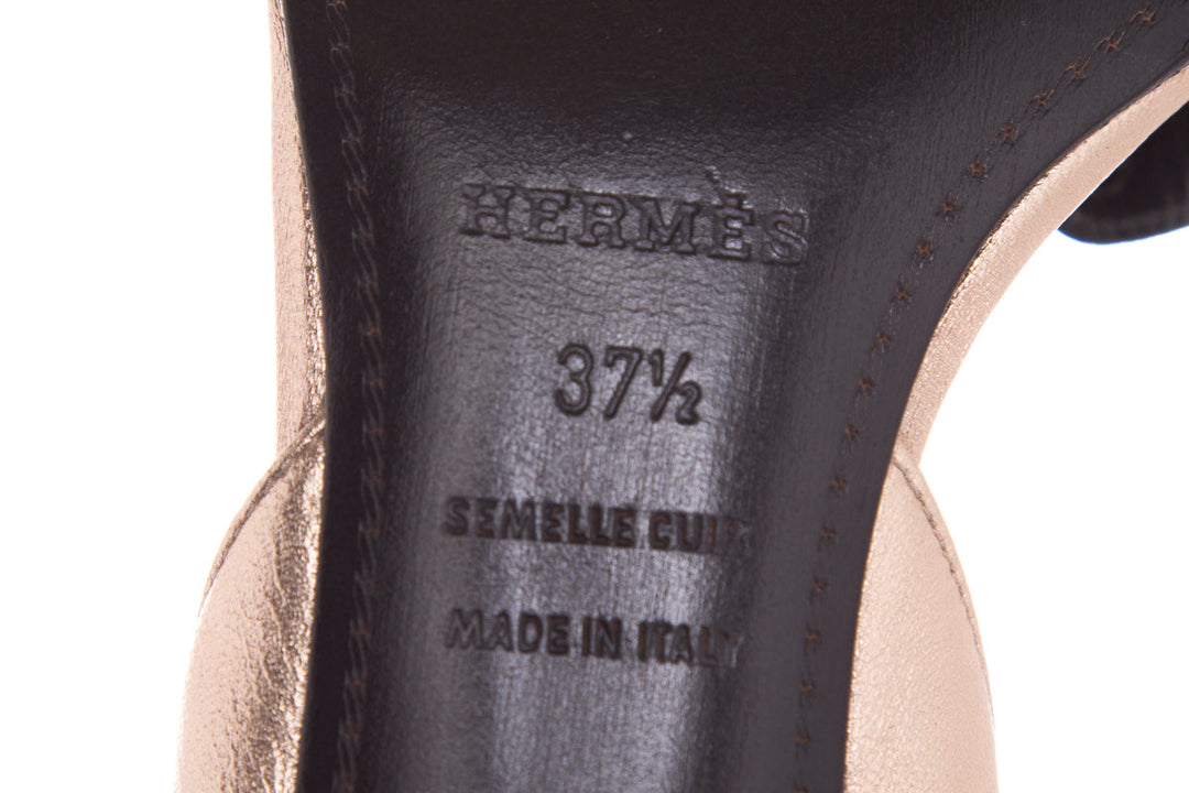 Hermès Metallic Constance Slingbacks SZ 37.5