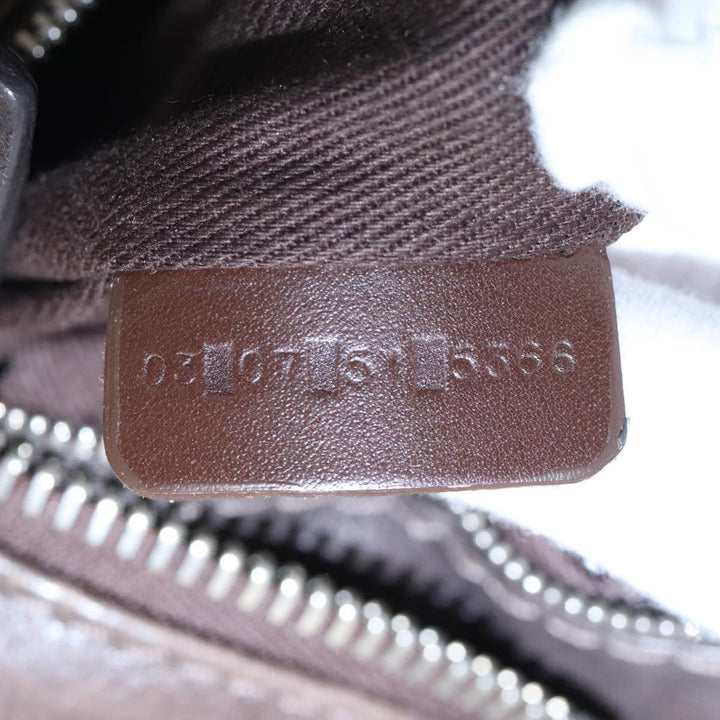 Chloe Paddington Hand Bag Leather Brown Gold 98287
