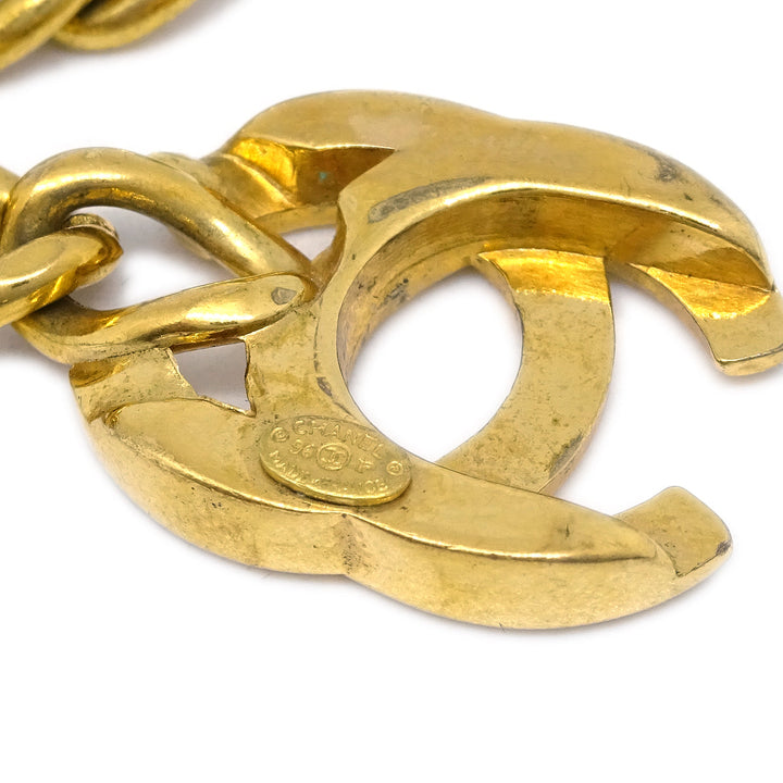 Top Quality Chanel Turnlock Chain Bracelet Gold 96P