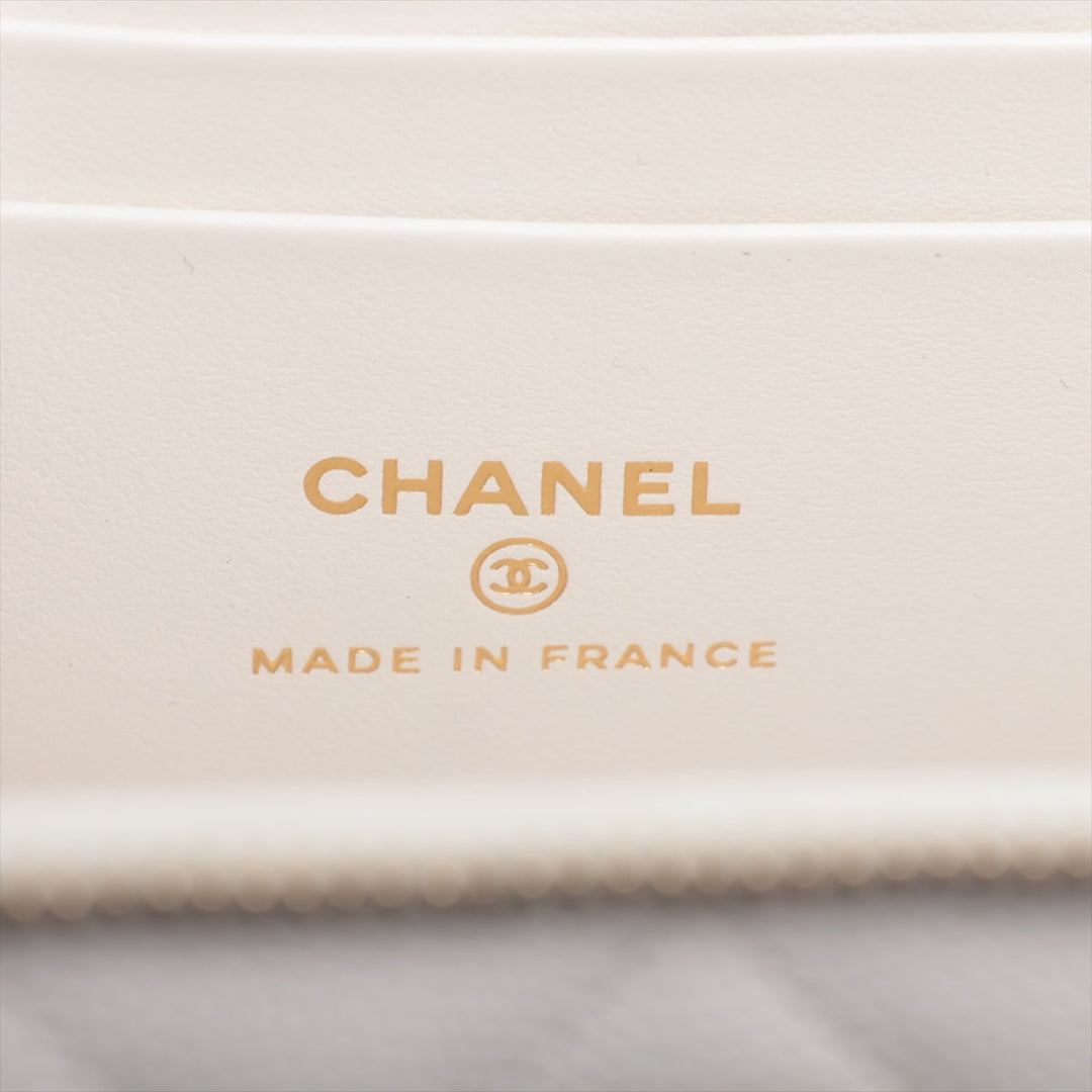 Top Quality Chanel Matrasse Caviar S Chain Shoulder Bag Vanity White G