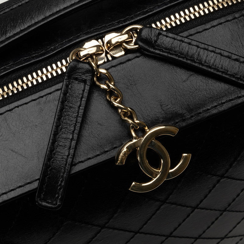 Top Quality Chanel Bicolore Chain Handbag Black G Leather  Chanel