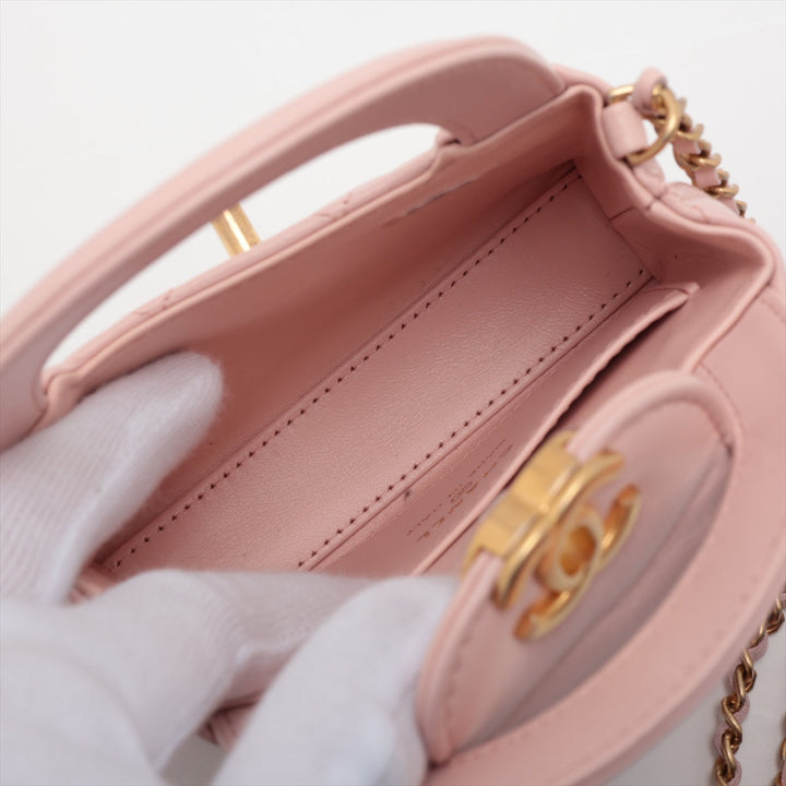 Top Quality Chanel Lambskin  Chain Shoulder Bag Pink G  AP3435