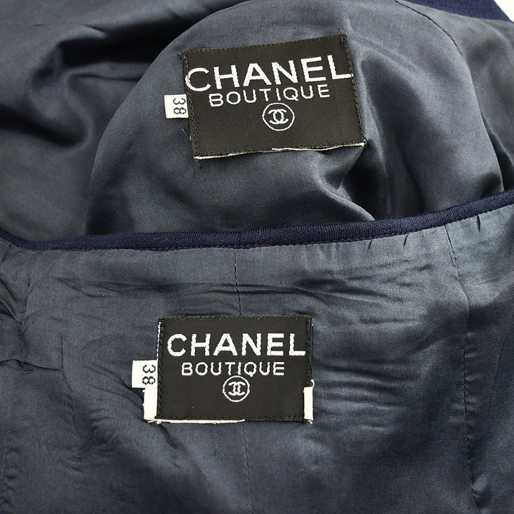 Top Quality Chanel Setup Tops Skirt Navy #38