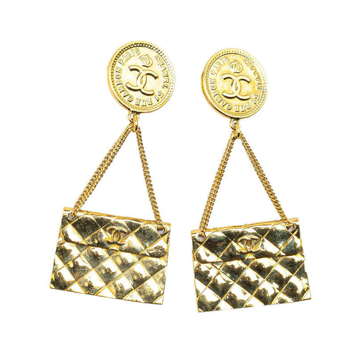 Top Quality Chanel Coco Mark Coin Bag Motif Earrings